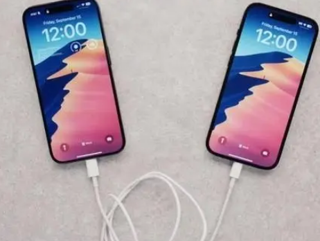 南城苹果15维修店分享iPhone15可以给安卓充电吗 