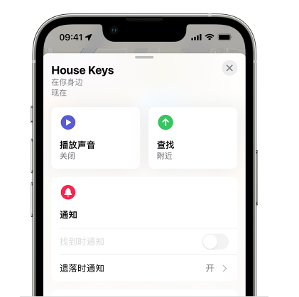 南城苹果14售后维修分享iPhone14机型如何设置遗落时通知 