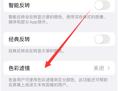 南城苹果14正规维修分享iPhone14如何关闭色彩滤镜 